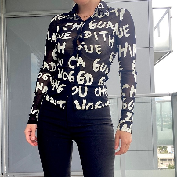 Vintage Tops - 2YK Form Fitting Shirt